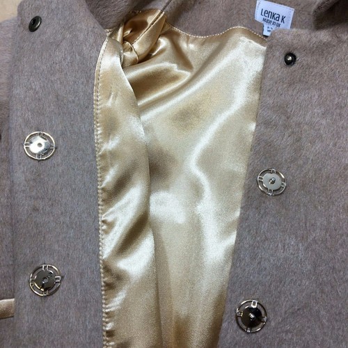 Abrigo de tweed marrón hecho a mano para niña. Talla: 3 - 10 años - Imagen 9 de 12