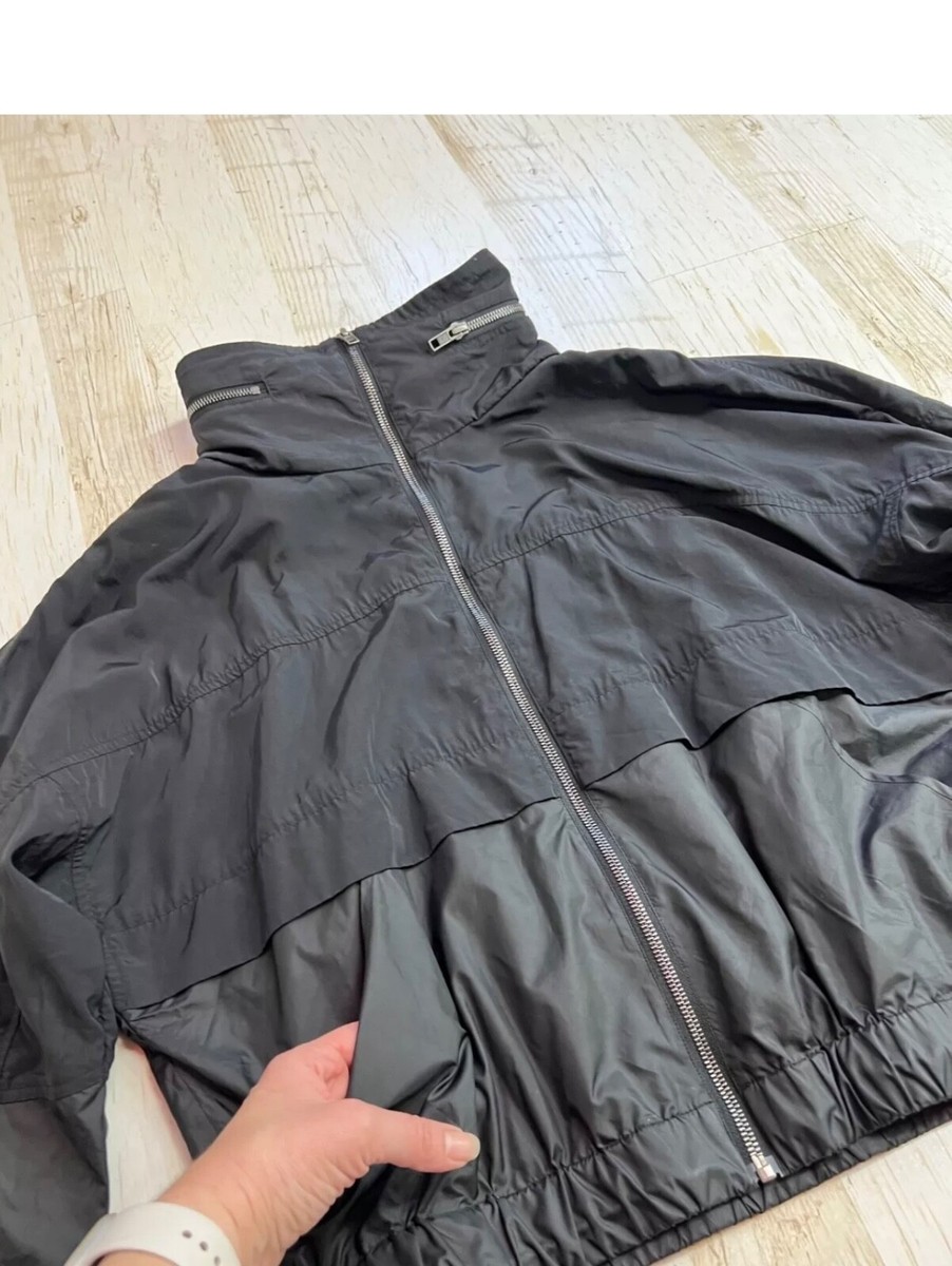 Kenzo full zip bomber nylon big logo jacket windbreaker womens XS