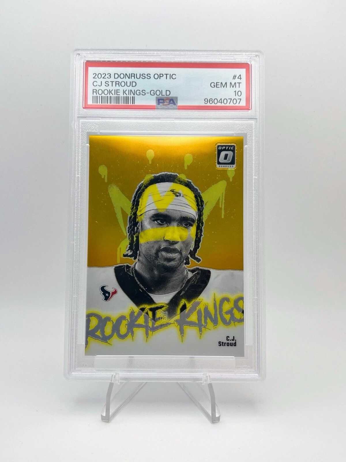 CJ Stroud Panini Donruss Optic Rookie Kings #4 Gold