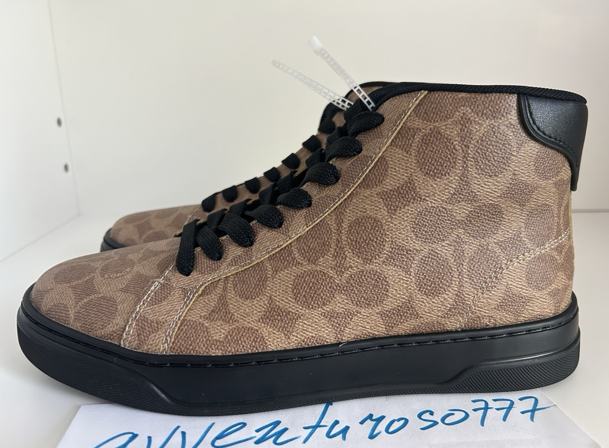 NEW Coach High Line High Top Men's Sneaker In Signature