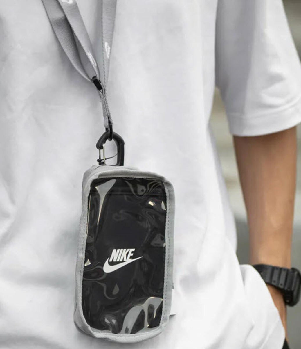 完売必須!☆Nike Running Crossbody Bag NIKE Sport-wear Club Phone Running Bags Gray Cross Casual