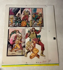 BUCK ROGERS heavy metal ART 4 color acetate 1979 WILMA SCI FI DR HUER CREATURE