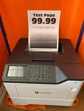 Lexmark MS622de laser printer, prints up to 50 pgs per minute, Low pgs count 30K