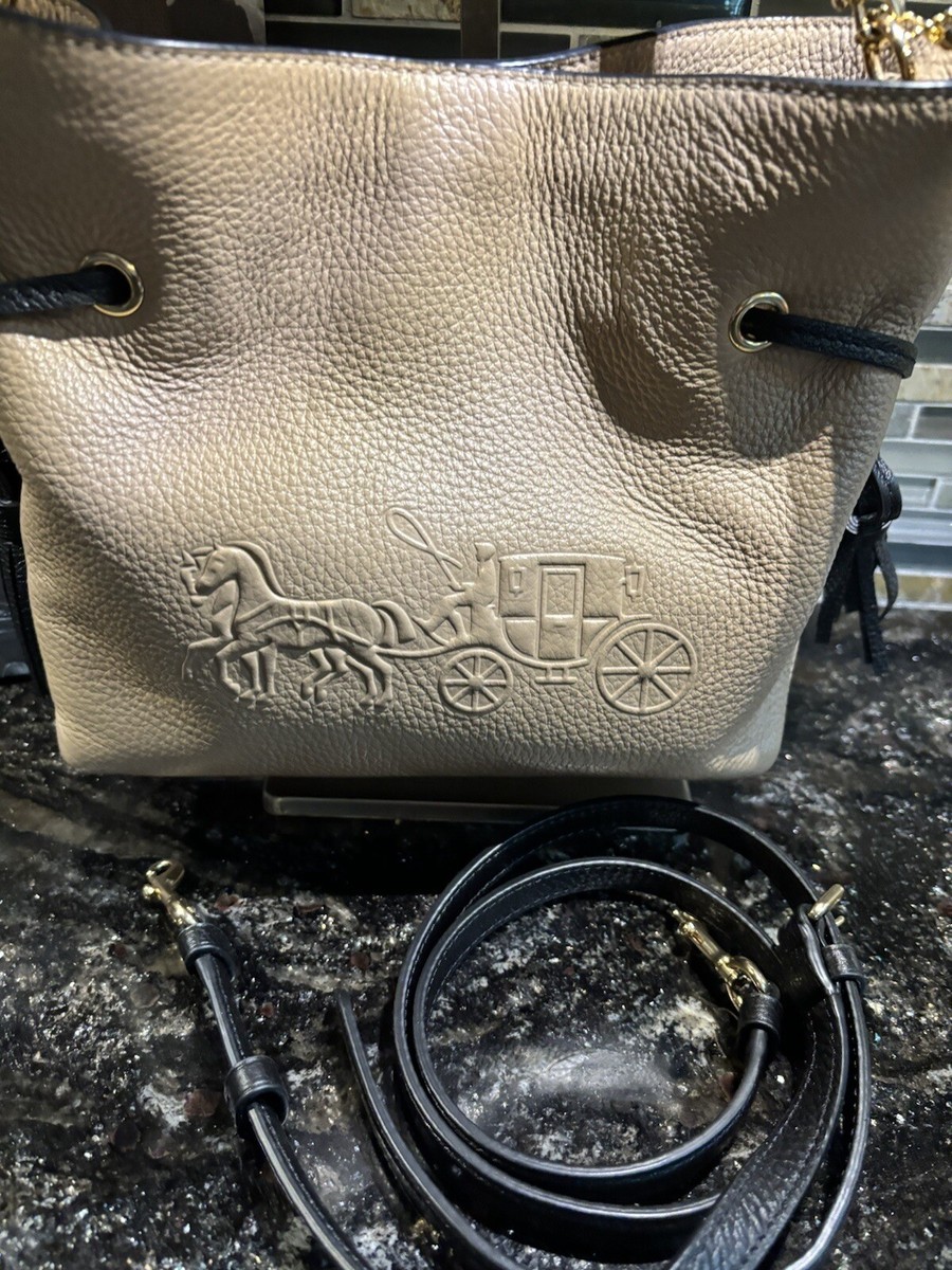 COACH Andy Crossbody Horse & Carriage Color block Pebbled  display picture 2