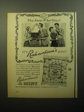 1950 Richardsons After Dinner Mint Ad - They ...