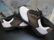 FootJoy GreenJoys White Brown Leather Soft Spike Golf Cleats 45516 Mens US 9 M