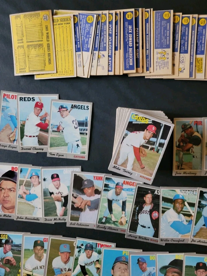 Lote de tarjetas de béisbol 1970 Topps - 141 diferentes - Dave McNally | Bill Robinson Foto 4 de 4