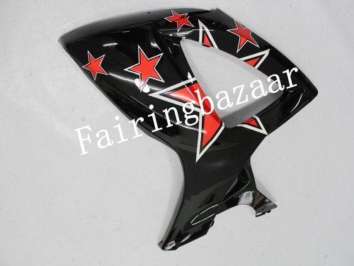 Fit for 2006 2007 GSXR600 GSXR750 Black Red Star ABS Injection Mold Fairing Kit - Picture 5 of 10