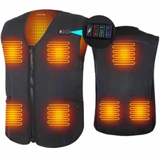 Upgraded Heated Vest for Men Women Lightweight Heating Vest w/ Bttery forhunting