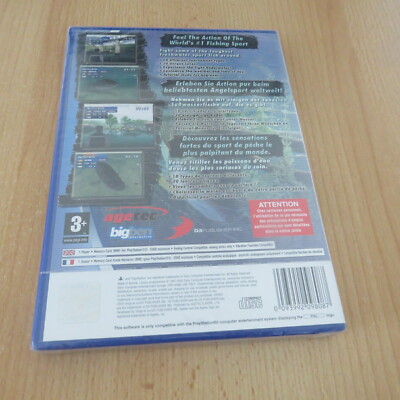 BASS MASTER FISHING AGETEC PS2 PLAYSTATION 2 SONY COMPLET PAL