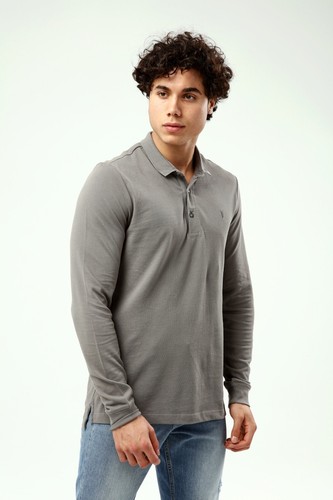 ALL SAINTS Mens Long Sleeve Pique Designer Polo Shirt T shirt Tee S M L XL 2XL - Picture 4 of 8