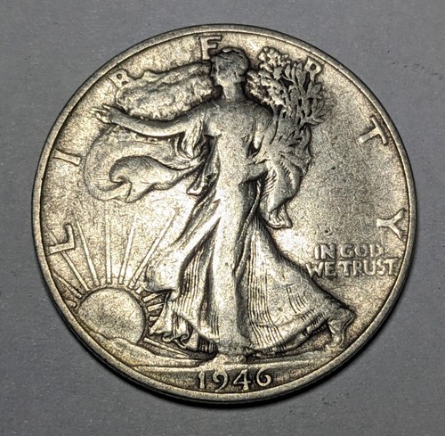 1946 S Walking Liberty Silver Half Dollar