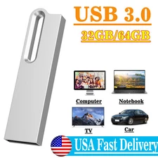 32GB 64GB USB 3.0 Flash Drive Thumb Drive Memory U Disk Waterproof Metal Drive