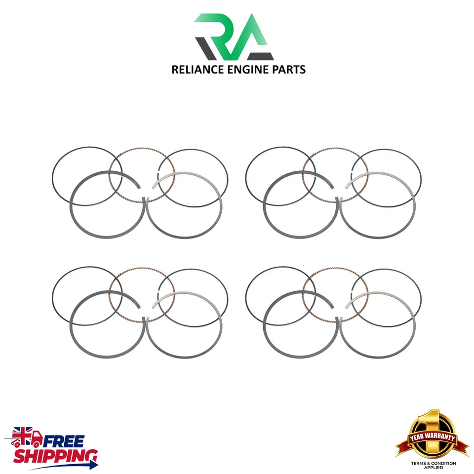 AUDI VW CNCB CAWB BZB DAJB PISTON RINGS STD 2.0TFSI PETROL X4 A3 CONVERTIBLE NEW - Image 3 of 4