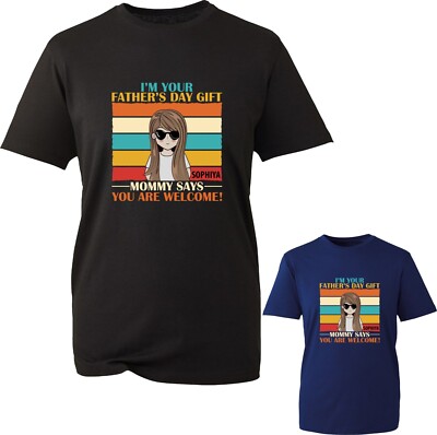 T-Shirt personalisiert (Ihr individueller Name) Vatertag Ich bin dein Vatertag Geschenk Shirt