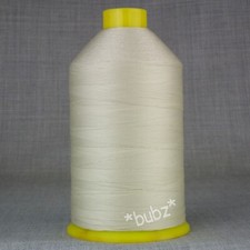 BONDED NYLON SEWING THREAD 40s TKT LARGE 3,500mtr SPOOL NATURAL WHITE 70 TEX 40