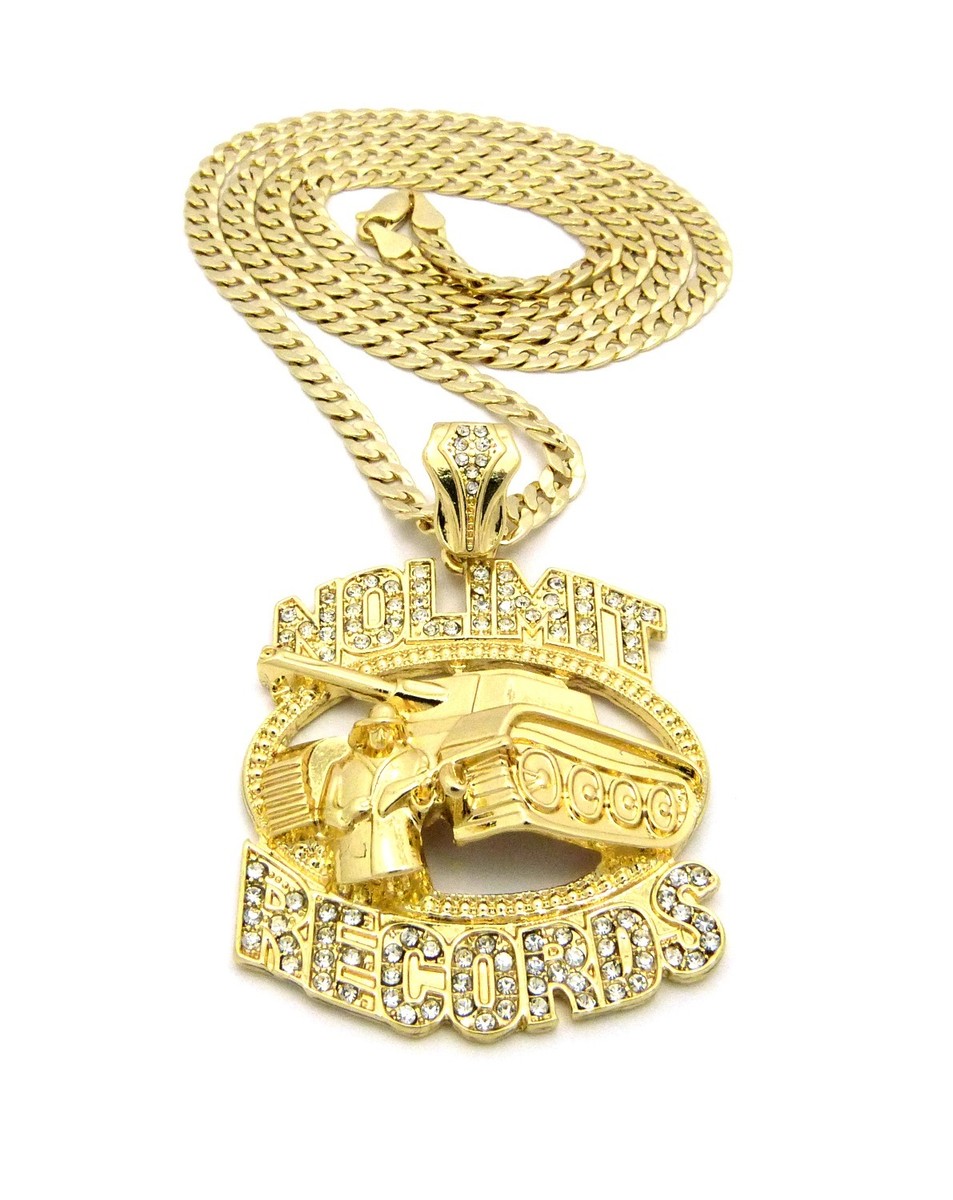 ICE OUT NO LIMIT RECORDS TANK PENDANT 30