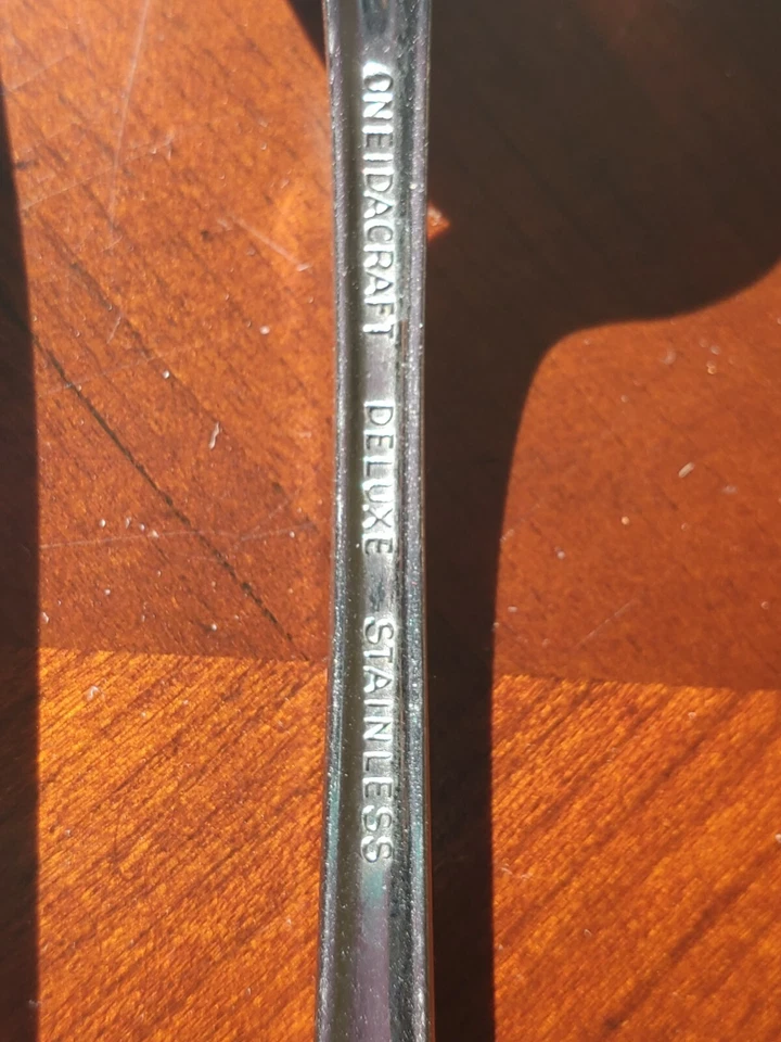 6 ICED TEA SPOONS/ 2 Gense Sweden, 2 OneidaCraft, 2 SCC Japan - Image 3 of 4