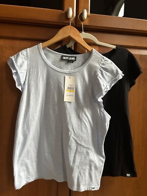 DKYN Short Ruffle Sleeves Tees, Size Med & Sm Available 