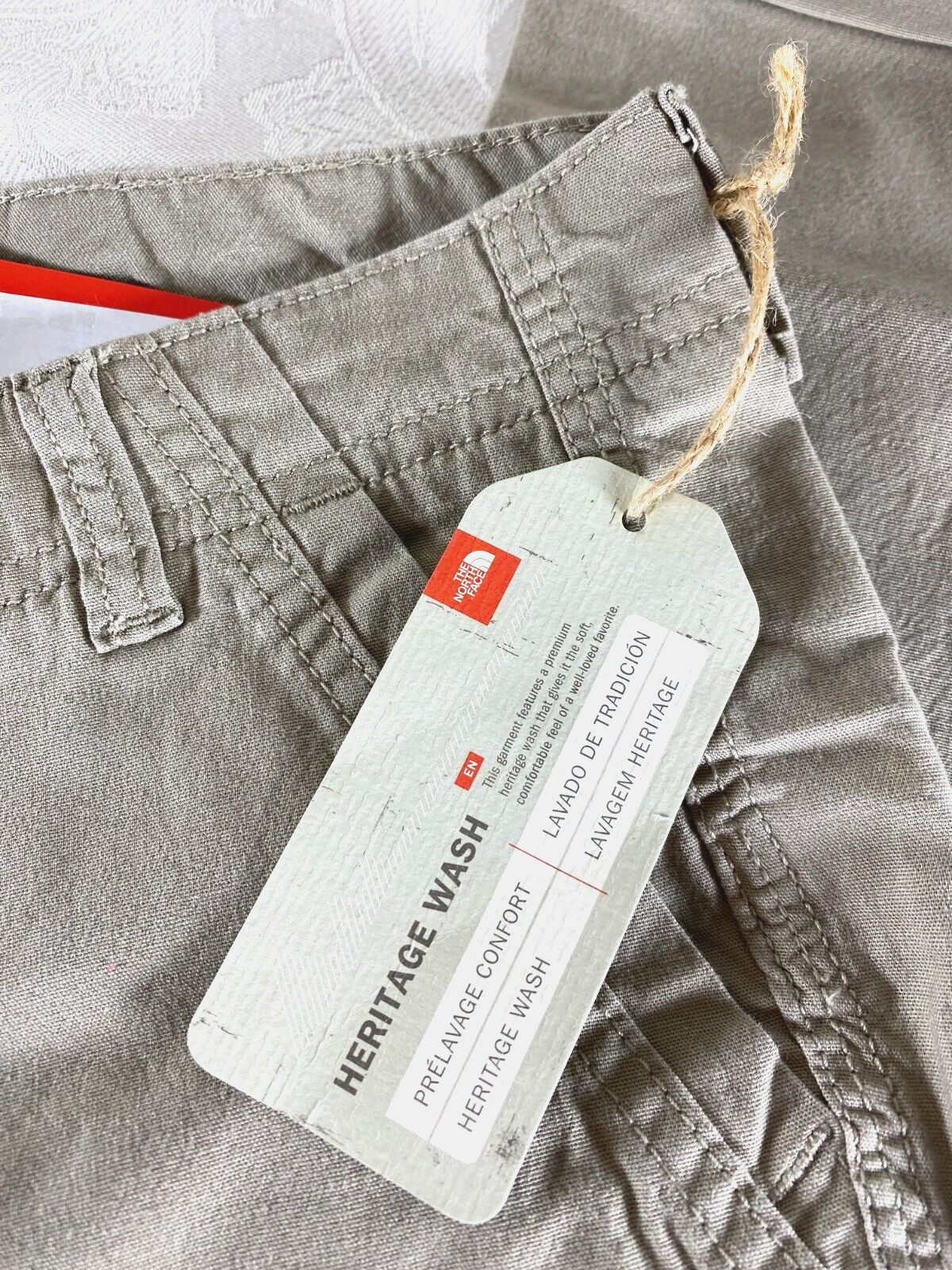 NEW The North Face Womens 6 Pinecrest Roll Tan Pants Heritage Wash linen cotton thumbnail 9