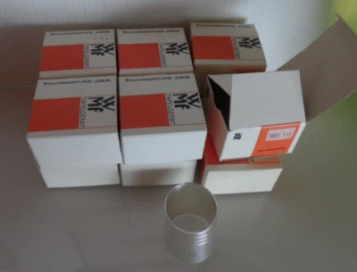 12 WMF Serviettenringe noch original Verpackt mit Monogramm - Bild 1 von 4