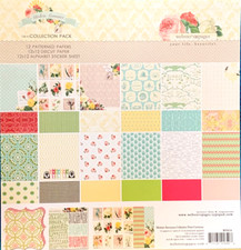 Webster's Pages Modern Romance Scrapbook Collection Pack 14 Pieces Cards 12x12