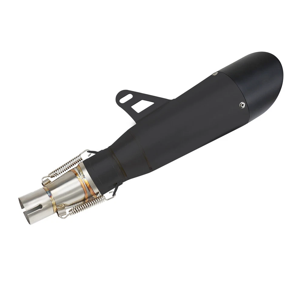 Black Exhaust Muffler Pipe For Kawasaki Ninja 250R 300 2008-2009 2010 2011-2017 - Image 4 of 4