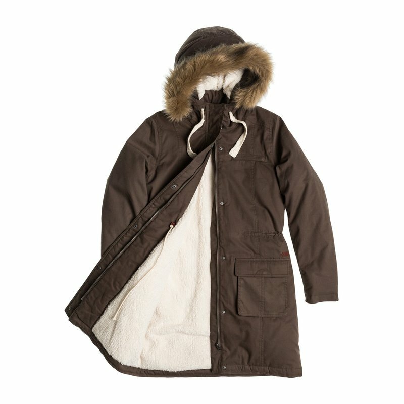 ROXY Women's ROAD TRIP Sherpa Jacket/Parka Major Brown Small - Main Image