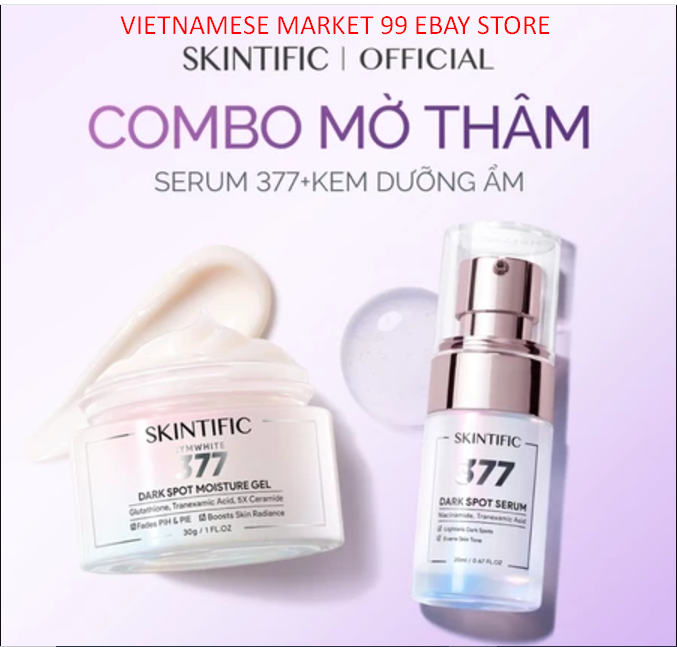 2x SKINTIFIC Dark spot removal set serum 20ml+moisturizer Reduce