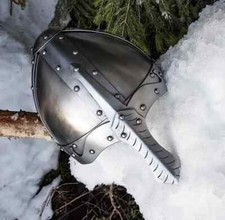 Medieval Norman Viking Helmet 18G Steel Spectacle Armor LARP  Reenactment