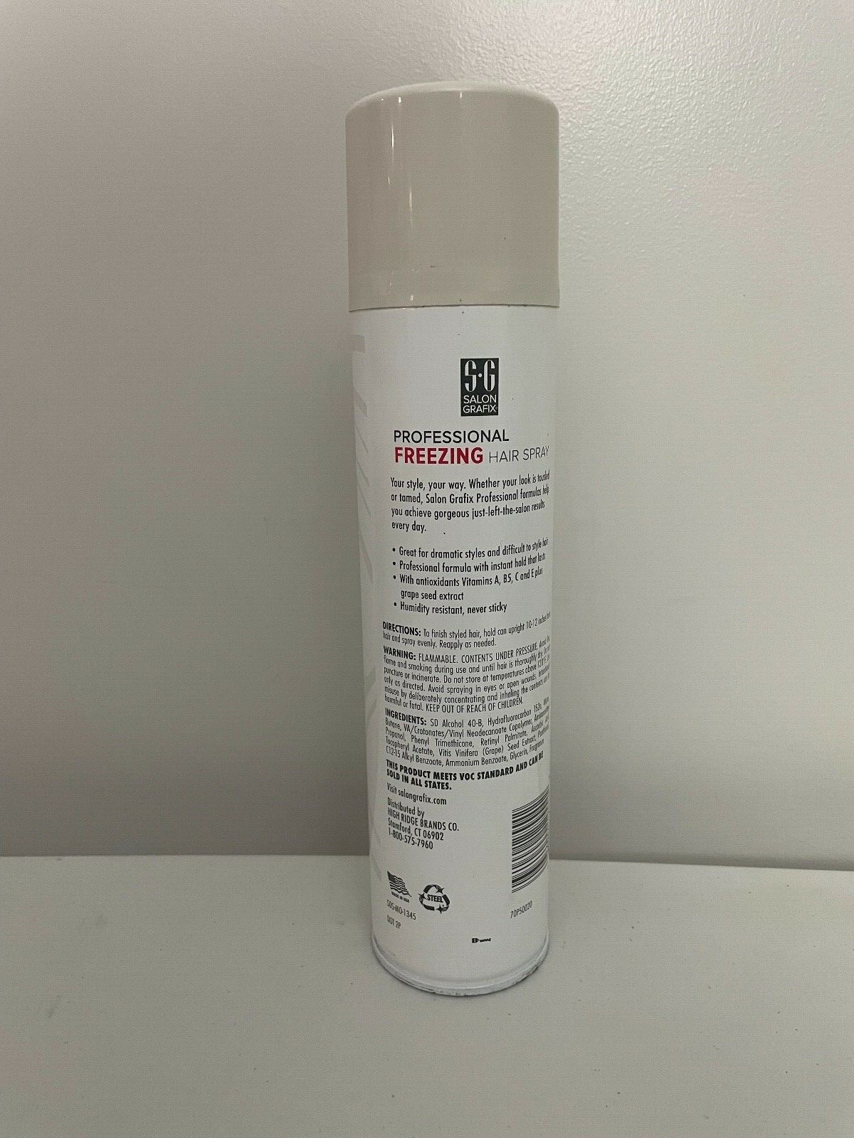 New Salon Grafix Mega Hold Professional Freezing Hair Spray 10 OZ 