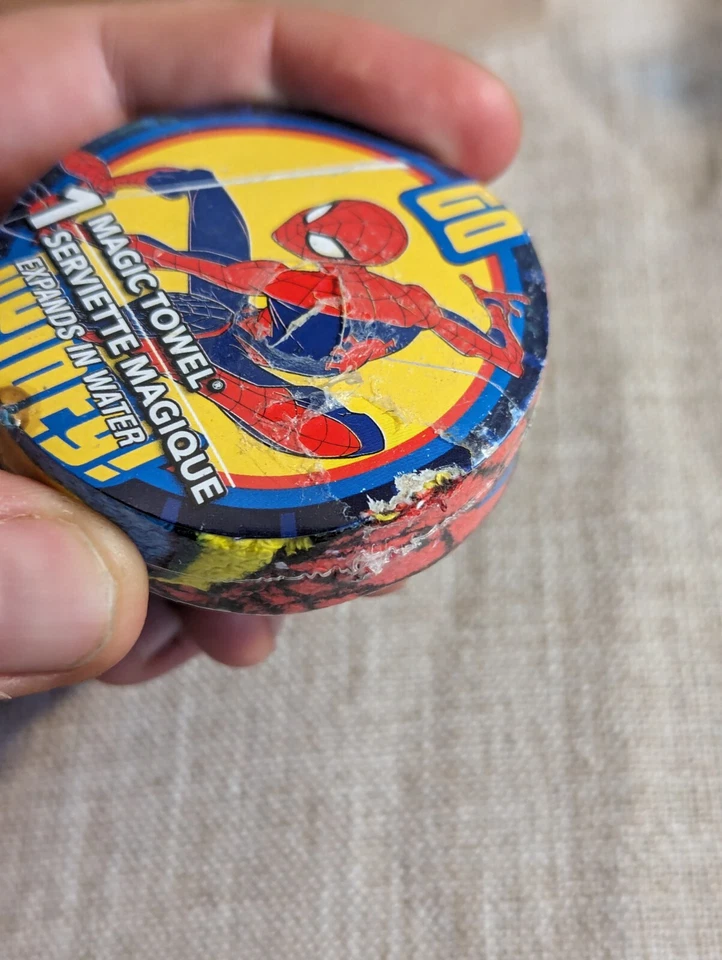 NEW Peachtree Playthings MAGIC TOWEL Washcloths (2) MARVEL's Thor + Spiderman - Image 3 of 3