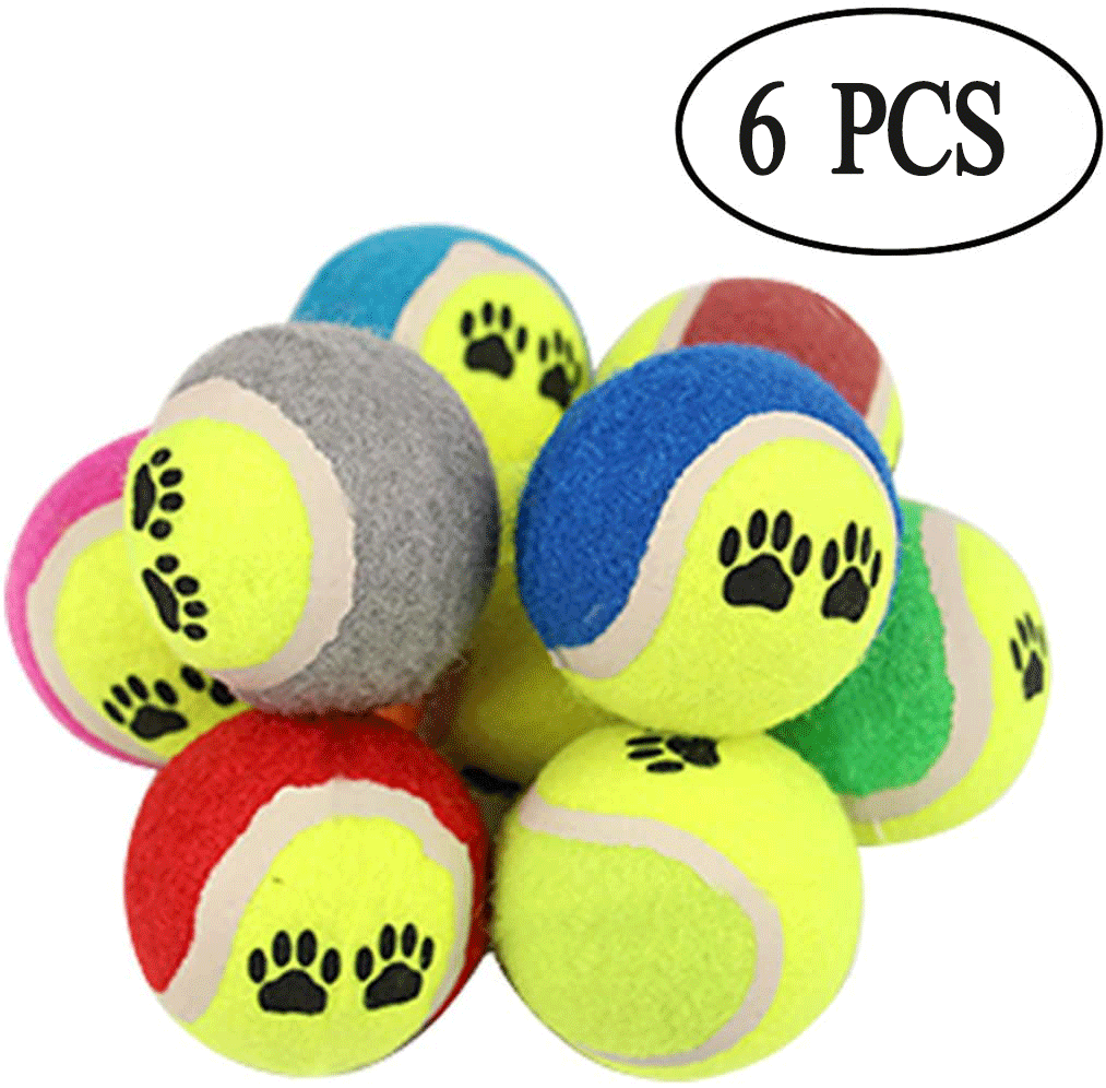 Tennis Balls High Tough Bounce Throw Fetch Catch Play Dog & Puppy /Ball