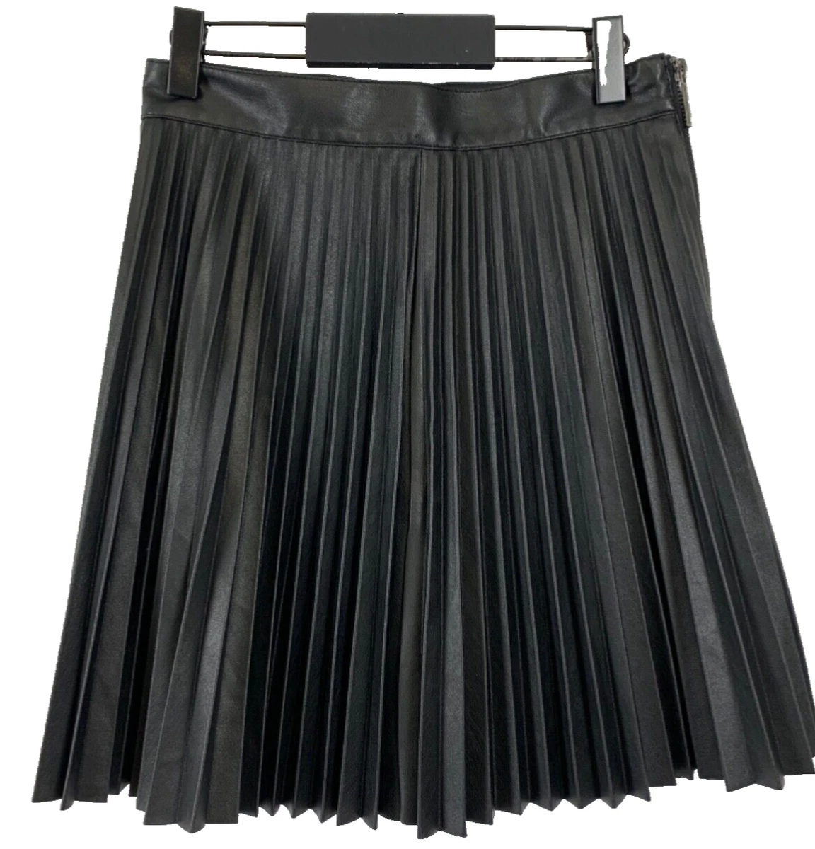 Black pleated top mini skirt topshop