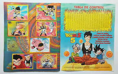 DRAGON BALL Z 5 Album Complete 100% PERU 1999 Navarrete Majin Buu Saga