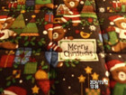 Merry Christmas Teddy Bear Theme Quilted Quilt 35" X 19" Reversible Handmade New — photo 6
