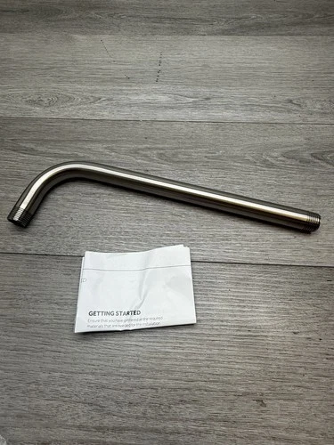 Signature Hardware SHRSA123ZBN 12" Rain Shower Arm ONLY - Brushed Nickel - Picture 1 of 2