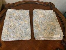 Ralph Lauren Paisley Striped Back Quilted Standard Pillow Sham Beige Label 2 Set
