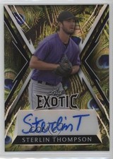 2023 Leaf Exotic Peacock Prismatic 4/8 Sterlin Thompson #BA-ST1 Auto 9hx