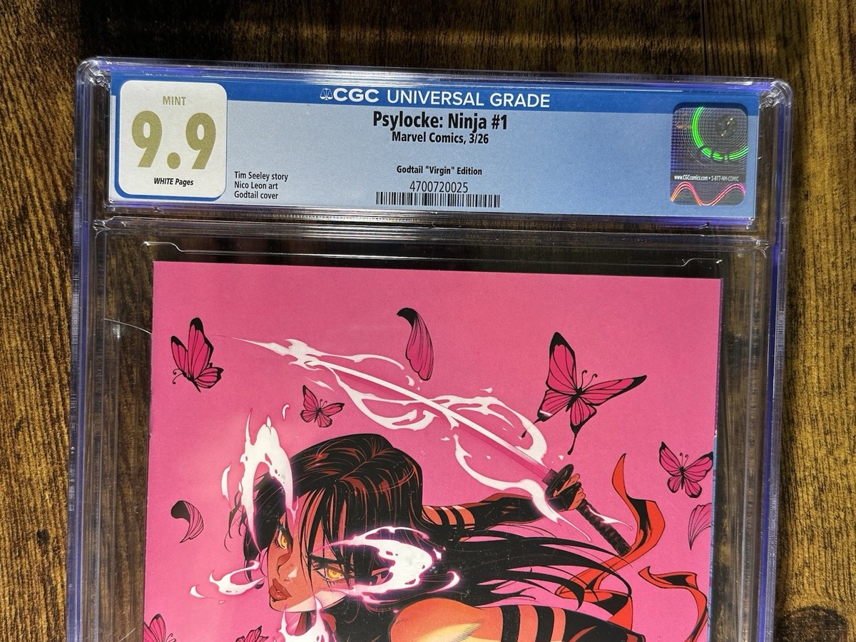 PSYLOCKE NINJA #1 CGC 9.9 !! GODTAIL EXCLUSIVE VIRGIN VARIANT LTD