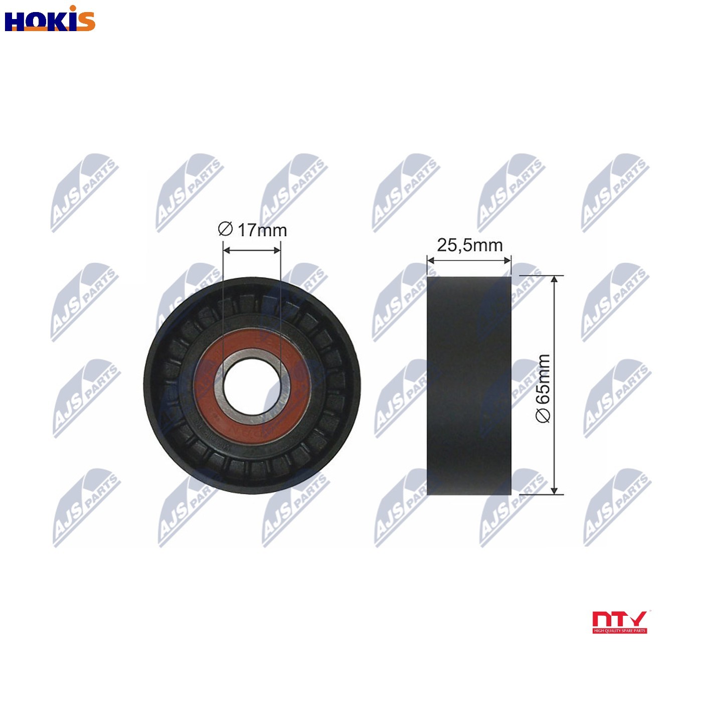 TENSIONER PULLEY VRIBBED BELT RNK-CT-021 FOR RENAULT CLIO/II LAGUNA/Grandtour - Image 6