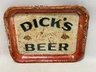 Dick's Quincy Brewery Beer Tray Sign Rare Vintage Original Dick Bros Illinois