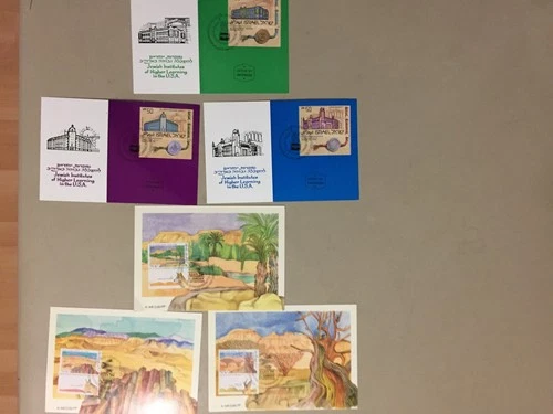 Six Israel maxi cards-two sets