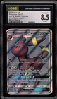 Pokemon Umbreon GX Sun & Moon Full Art #142 Minor Miscut Error CGC 8.5