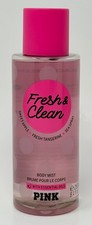 1 NEW RARE VICTORIA'S SECRET PINK FRESH CLEAN BODY MIST SPRAY LARGE 8.4 OZ HTF