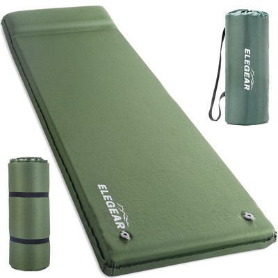 Self Inflating Sleeping Pad, 3.1'' Ultra-Thick Memory Foam Camping Pad with Pi...