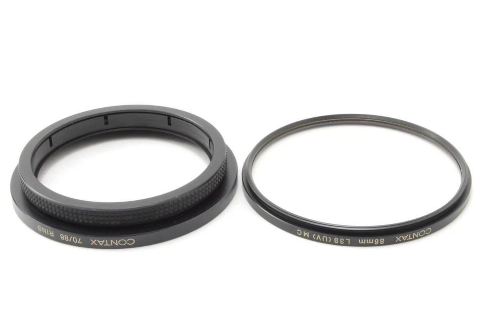 [MINT] Contax 70/86 Ring + Contax 86mm L39 (UV) MC Filter SET From JAPAN - Image 3 of 4