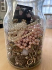 Jewelry Jar Lot (lot3) Costume Vintage Crafts