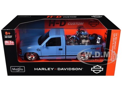 1993 CHEVROLET 454 SS & MOTORCYCLE BLUE 