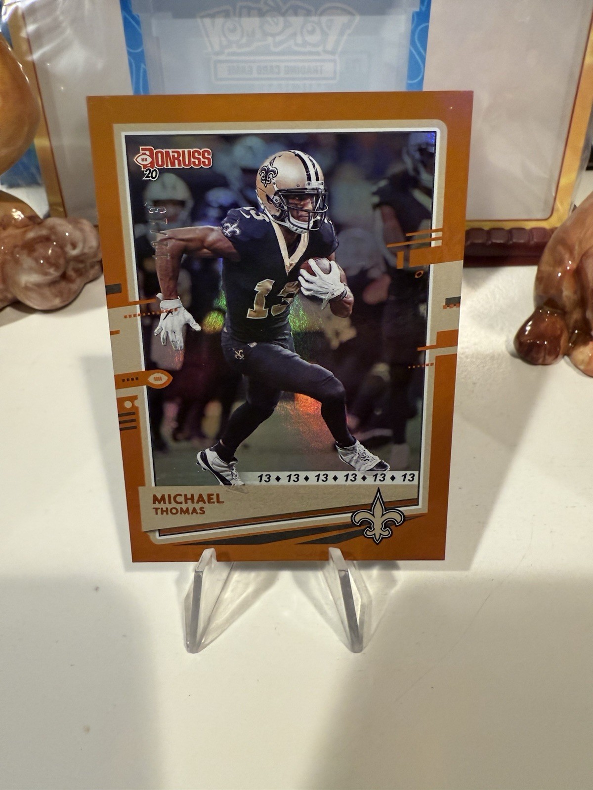 Michael Thomas - #177 - 13’s Orange Foil Parallel /13 (Double Jersey Match) - NM